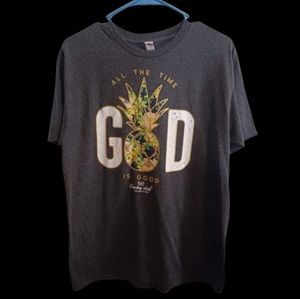 "God is Good All The Time and All The Time" Tee T-shirt Country Chick Size M